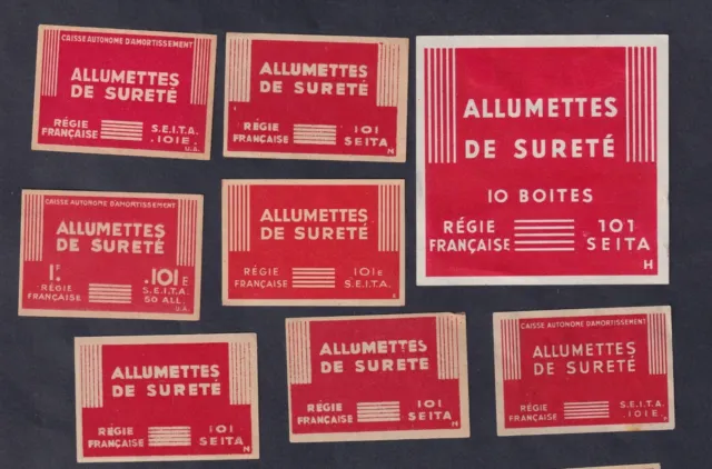 Ensemble Ancienne  étiquette  Allumettes  France   BN143272
