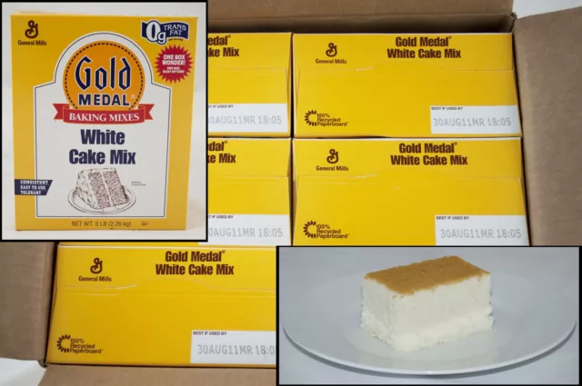 Gold Medal White Cake Mixes 6 Case 5 Pound