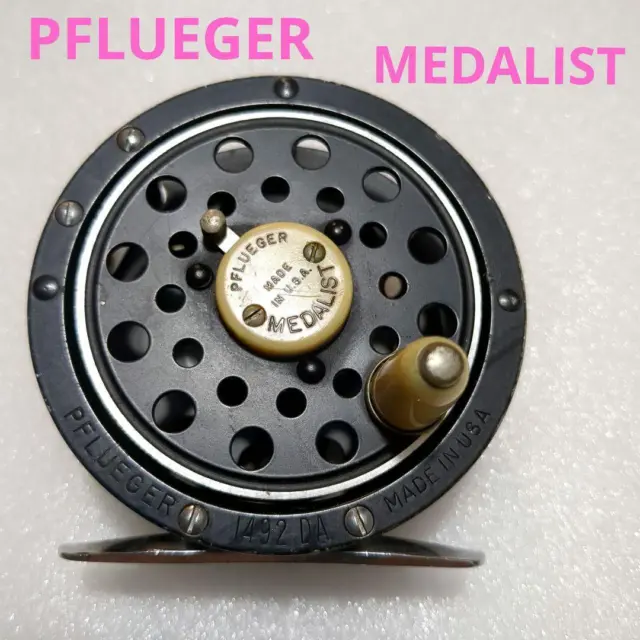 Pflueger Medalist 1492 Fly Fishing Reel. Birdcage Spool & Round