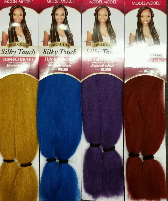 MODEL MODEL 100% PREMIUM SOFT KANEKALON SILKY TOUCH JUMBO BRAIDING HAIR