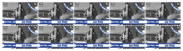 Bande De 10 Timbres Hommage John Denver – Tribute Vignette – Vintage 1900s