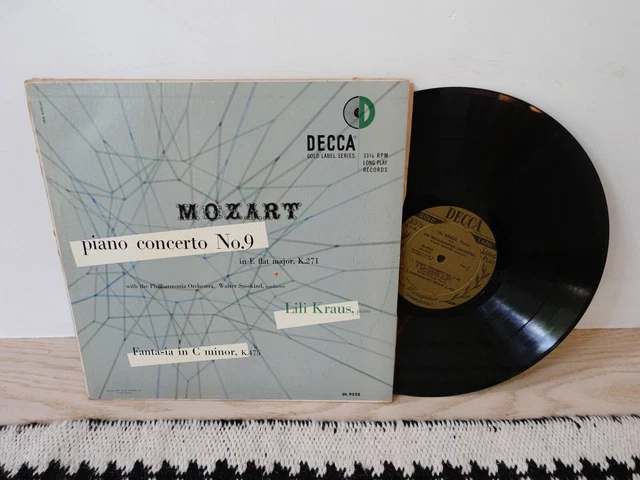 LILI KRAUS Piano SUSSKIND Mozart Concerto 9 Decca DL 9525 LP LILI KRAUS Piano SUSSKIND Mozart Concerto 9 Decca DL 9525 LP