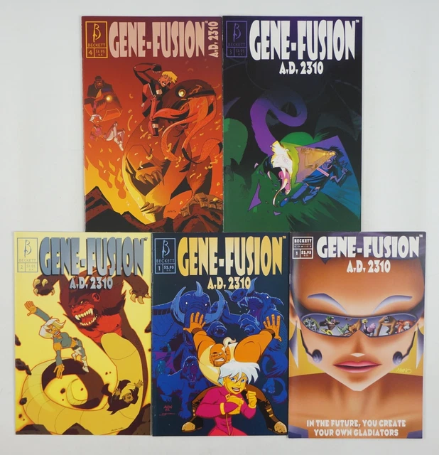 Gene-Fusion A.D. 2310 #1-4 VF/NM complete series + one-shot - Oeming set lot 2 3