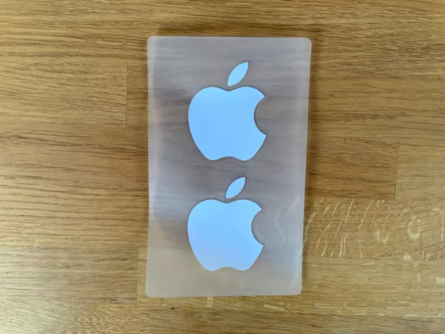 2x Apple Logo Sticker/Aufkleber für IPad, IPhone, Mac, Apple TV