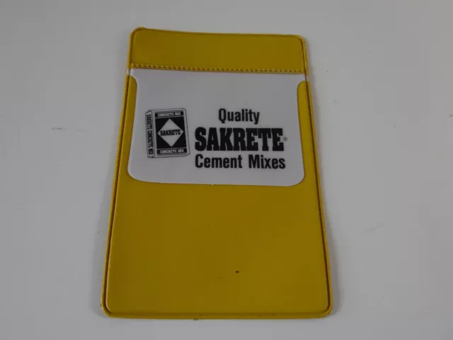 Vintage quality Sakrete cement mixes NOS   Pen Holder Pocket Protector yellow