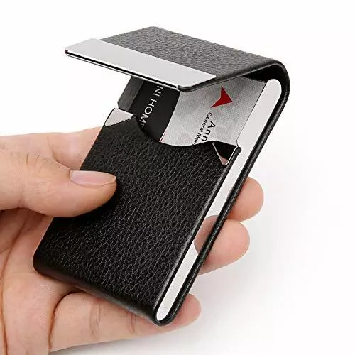 Professional Business Card Holder PU Leather Business Card Case Name Card Case