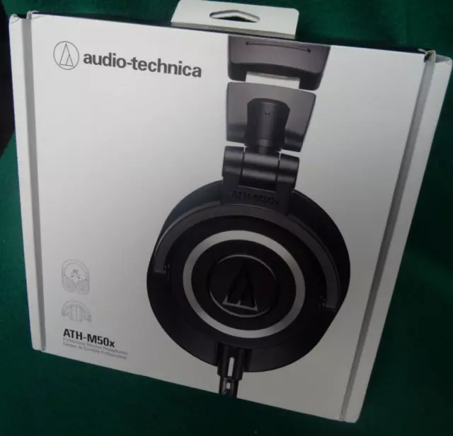 Audio-Technica ATH-M50x Professional Monitor Headphones - Black