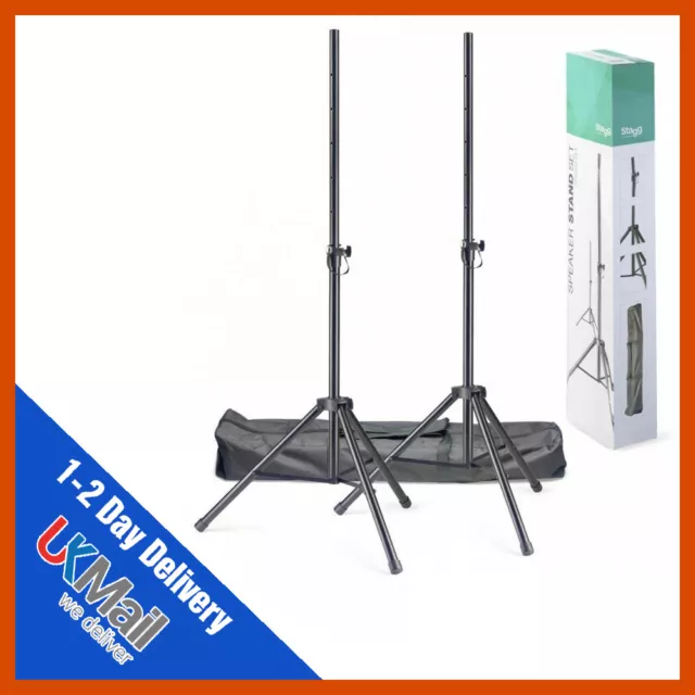 Stagg Speaker Tripod Stands Kit with Carry Bag DJ Disco PA Stands Stagg SPSQ10