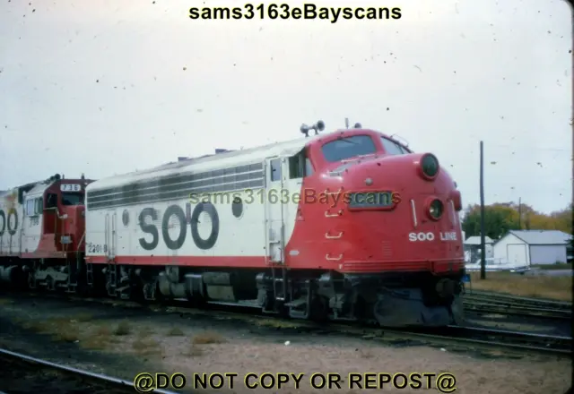 Original Slide Soo Line Rr F7 2201-B 1976