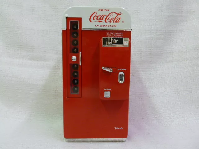 Coca Cola Collectible Die Cast Metal Musical Bank Plays Its The Real Thing