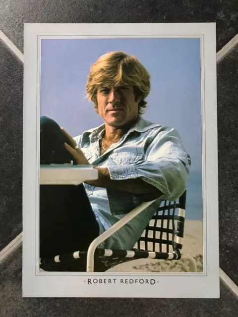 ROBERT REDFORD Large Vintage CANDID PORTRAIT Movie Film Photo Photograph 9x11in