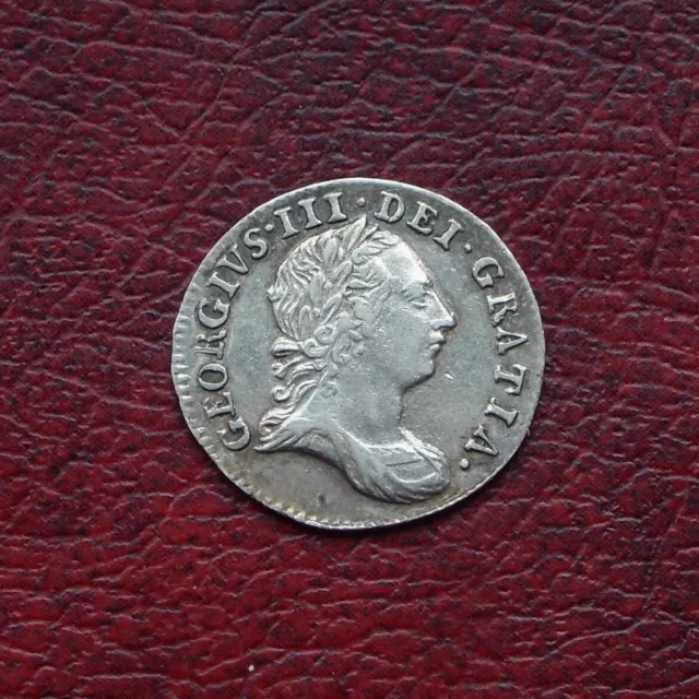 George III 1763 maundy silver threepence