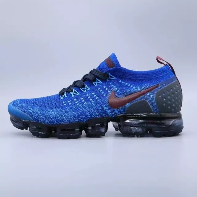 Nike Air VaporMax Flyknit 2 Blue Men's Shoes NEW Free transport