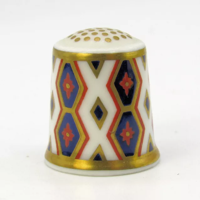 Royal Crown Derby English Bone China Thimble 'The Diamond'