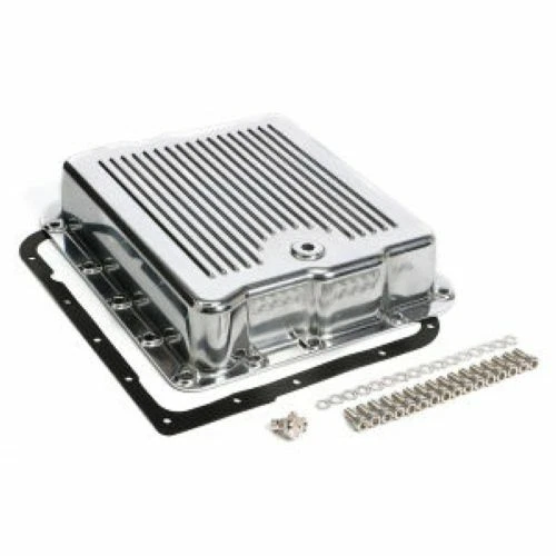 Transdapt 9107 Polished Aluminum Transmission Pan Finned For GM 700R4 & 4L60 NEW