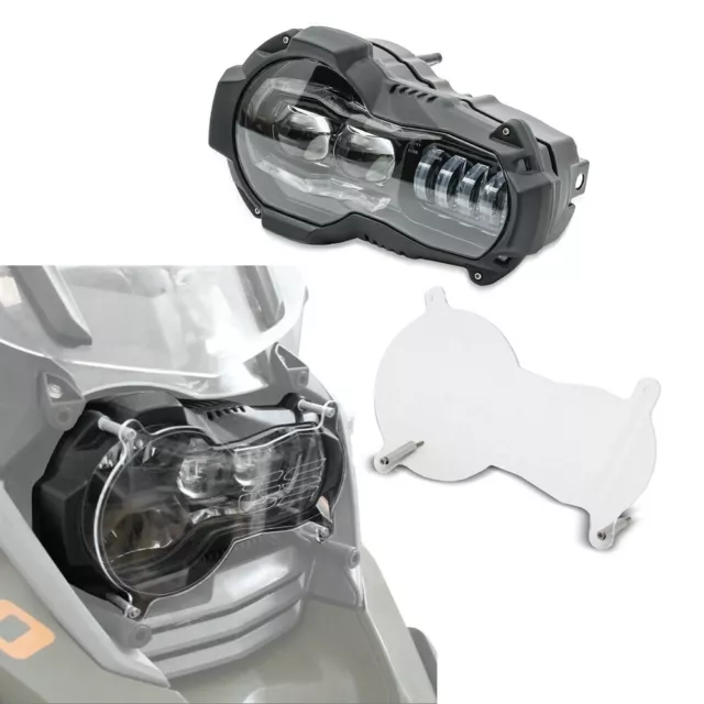 Scheinwerferschutz + LED Scheinwerfer für BMW R 1200 GS / Adventure 04-13 QL2