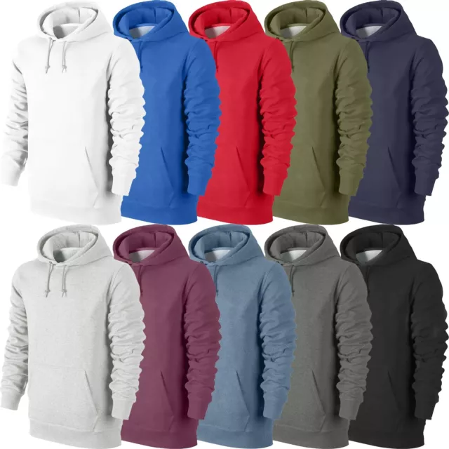 M&S Mens Hoodie Pullover Cotton Jacket Sweatshirt Fleece Hooded Casual Top