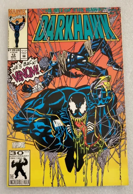 Darkhawk #13 (1992) Venom Marvel Comics