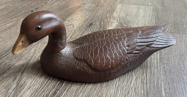 1983 DON EISENSCHENK Handcrafted Wooden Canadian Goose Duck 12