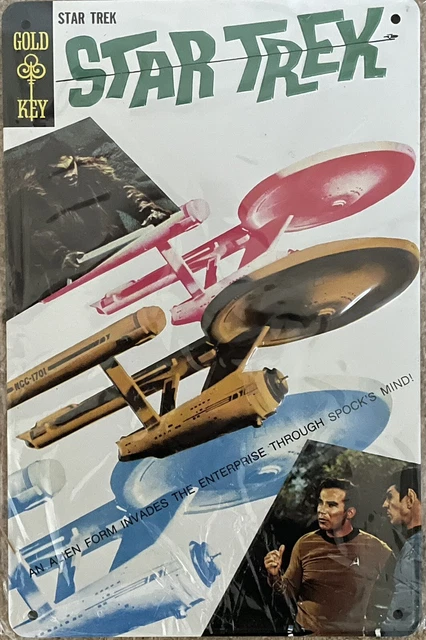 Eaglemoss Star Trek Subscriber Exclusive Embossed Tin Gold Key Classic Cover New
