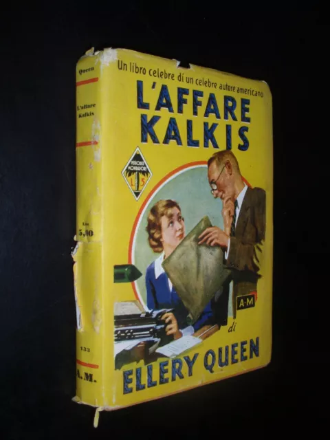 Ellery Queen - L'affare Kalkis – I Libri Gialli Mondadori 133 - 1936