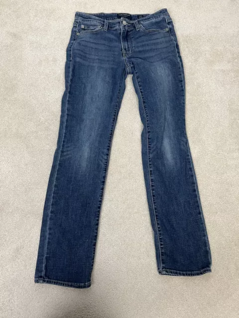 Lucky Brand Jeans Womens 4 Blue Straight Denim Cotton Mid Rise Stretch 27 Ladies
