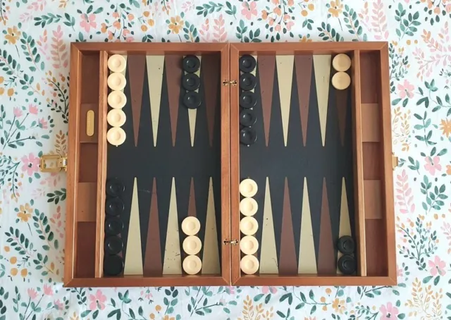 Renzo & Romagnoli wooden Backgammon set