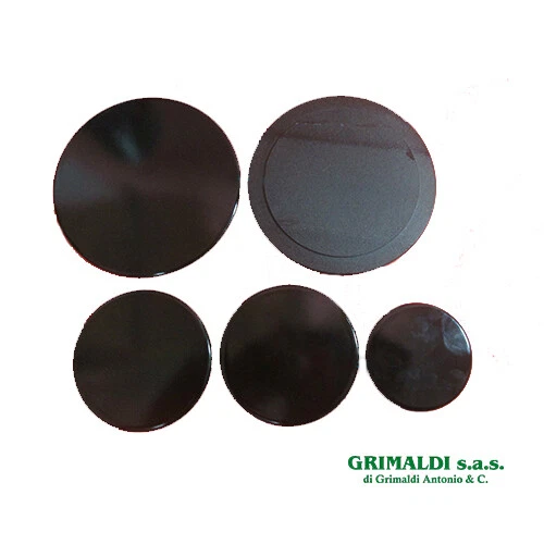Set 4 Spartifiamma (piattelli) Neri Lucidi Per Piano Cottura STAR A Gas | Compatibili Con Cucine 4 Fuochi