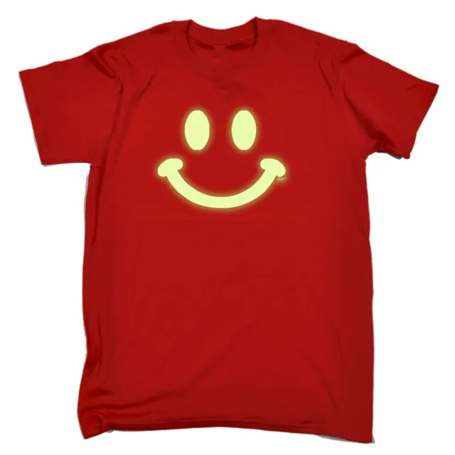 T-shirt divertente per bambini bambini - Smile Face Glow In The Dark
