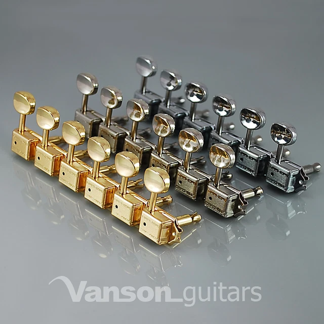 Wilkinson WJ55 Meccaniche Vintage Dorate Per Chitarra Elettrica Strat – Destrorso - Foto 4