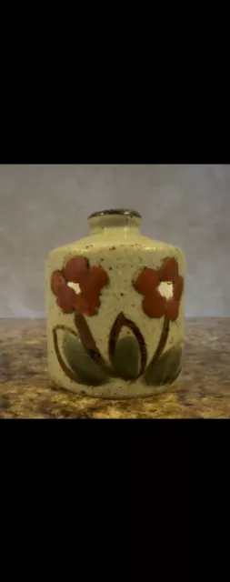 Clay Incense Burner Made In Japan Small Handpainted