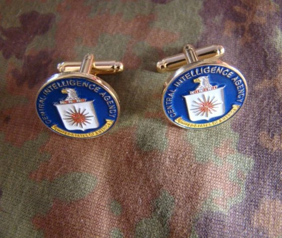 CIA Cufflinks With Badge Display Box – US131 Spy Agency Gift