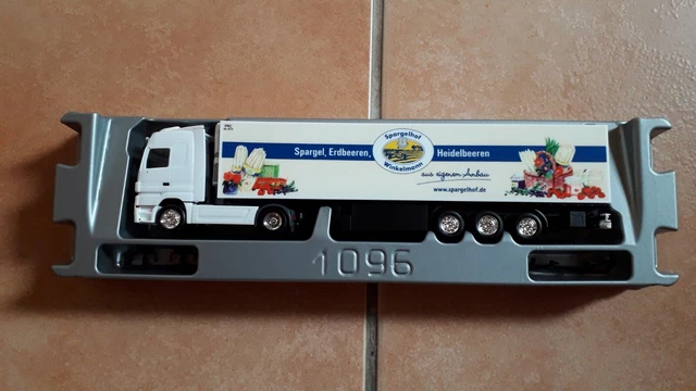 Miniature Herpa 1/87 - Mercedes Actros Semi-remorque Transport MM (réf 121088)