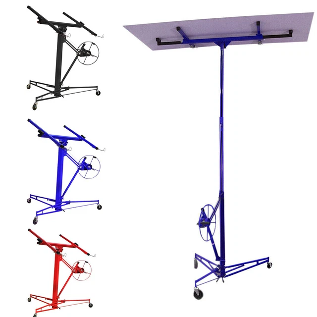 Lifter Drywall Tool Hoist Board Caster Wheels Mobile Foldable Plasterboard Lift