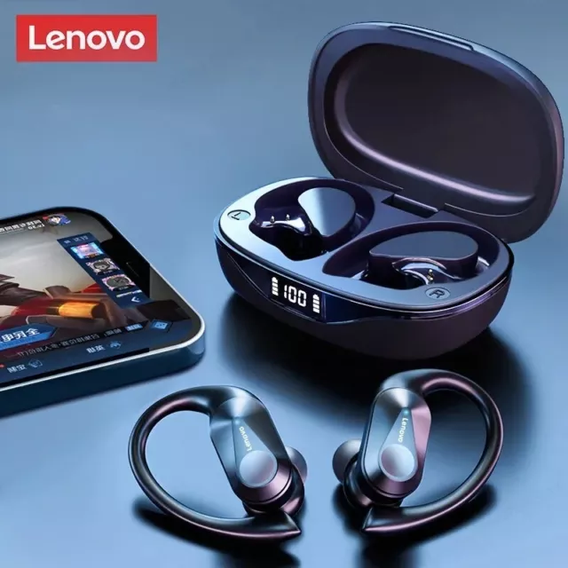 Lenovo-Écouteurs Bluetooth 5.3 TWS LP75, Casque de sport sans fil