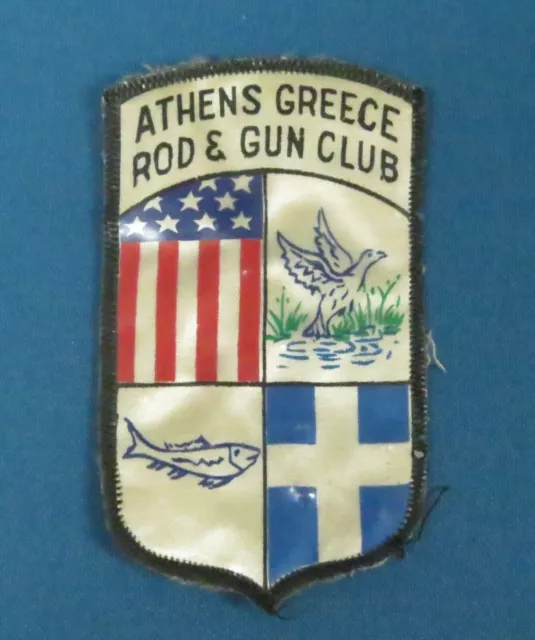 Vintage Athens Greece Rod & Gun Club Patch