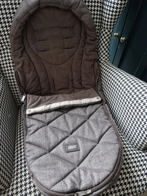 Mamas & Papas Kinderwagen OCARRO gemütliche Zehen Fußmuff Flip xt2 XT3 Kastanie Tweed GEWASCHEN