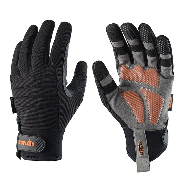 Scruffs - Guanti da lavoro commerciali neri - XL/10