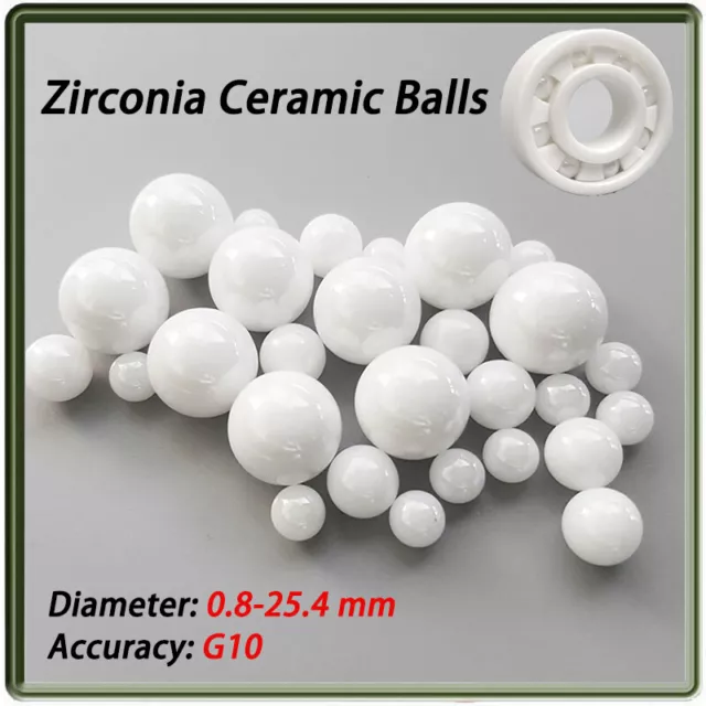 Zirconia Ceramic Balls Diameter 0.8mm-25.4mm High Precision Solid Bearing Balls