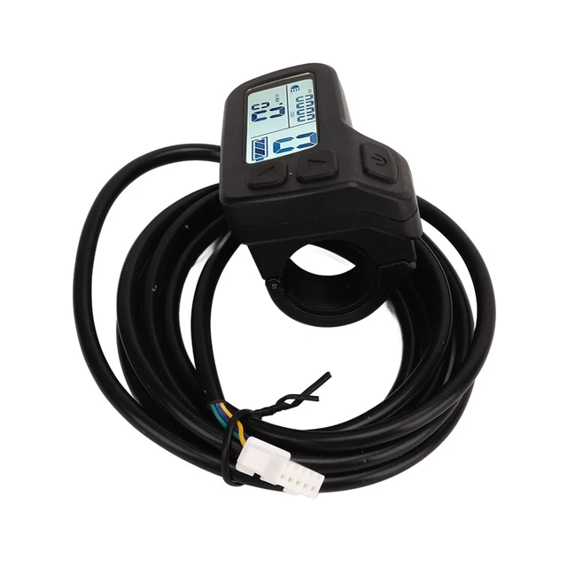 Écran LCD S866 Pour Vélo Électrique – Affichage Grand Format Rétroéclairé, Compatible 24/36/48V, IP65