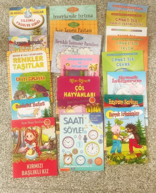 22 Stück Kinderbücher auf Türkisch (Türkce Hikaye Kitaplari) Schule Kinder