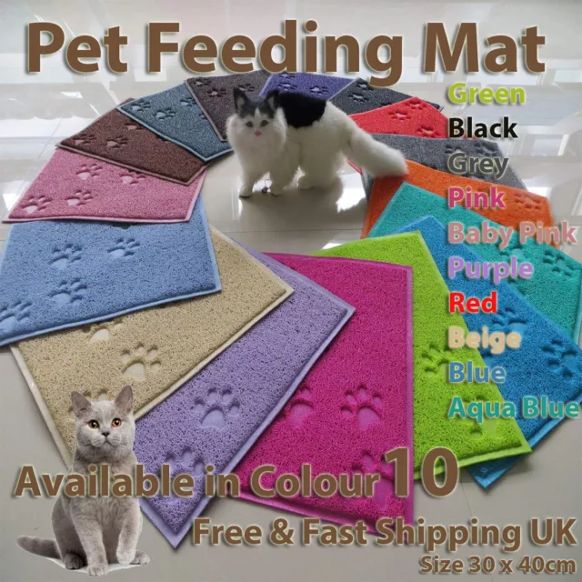 Rectangle Pet Feeding Mat Paw Shape Dog / Puppy/Cat/Kitten Food Dishes Place mat
