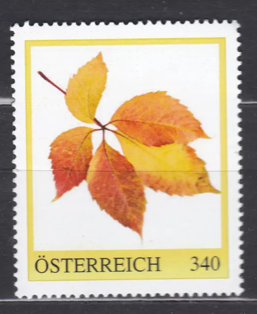 Personalisierte Sonderedition Postfrisch ** MNH Herbstblatt Nominale € 3,40