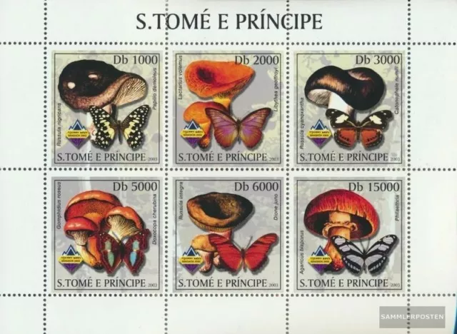 Sao Tome e Principe 2007-2012 Kleinbogen (kompl.Ausg.) postfrisch 2003 Pilze, Bl