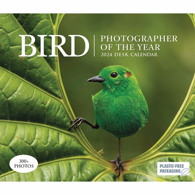 BIRD PHOTOGRAPHER OF The Year Desk Calendar 2024 Animal Day To View