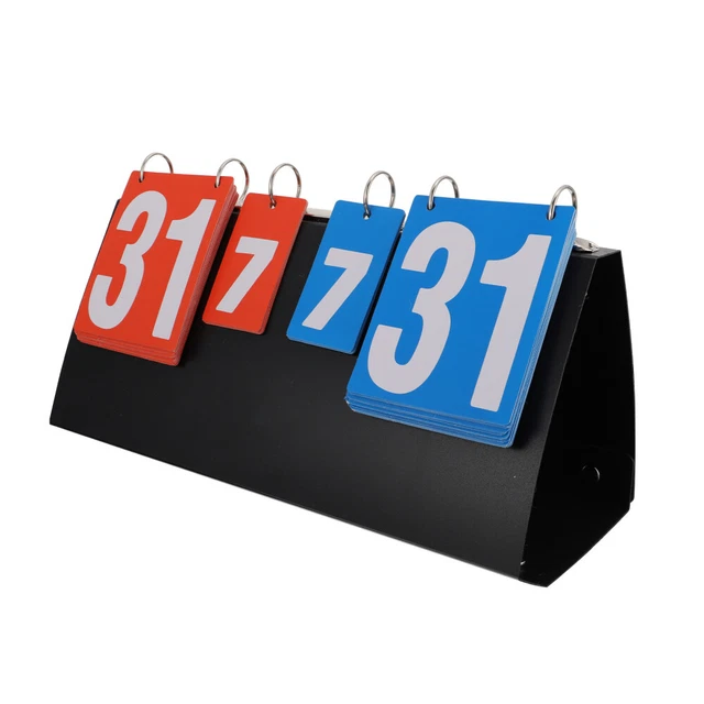 Keenso Tragbare Flip-Scoreboard – 2/3/4-stellige Punktanzeige, Leicht (160–310 G), Für Tischtennis, Basketball, Fußball & Mehr – Aus Kunststoff & Metall, Kompakt & Wasserdicht Keenso Tragbare Flip-Scoreboard – 2/3/4-stellige Punktanzeige, Leicht (160–310 G), Für Tischtennis, Basketball, Fußball & Mehr – Aus Kunststoff & Metall, Kompakt & Wasserdicht