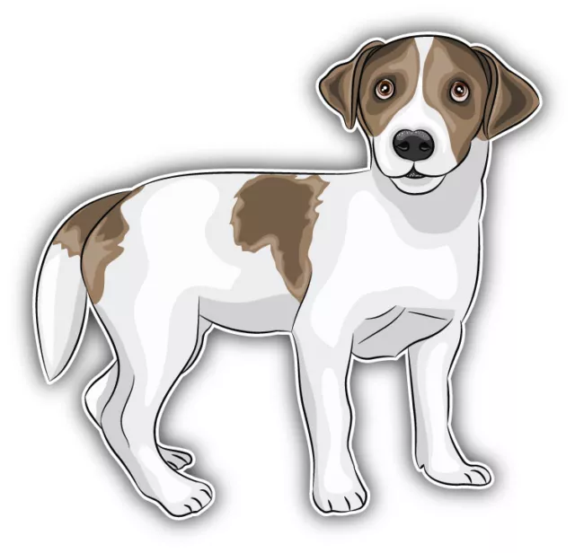 Jack Russell Terrier Dog Car Bumper Sticker Decal  -  ''SIZES''