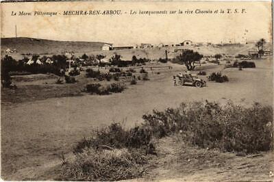 CPA AK Mechra-Ben-Abbou Les baraquements sur la rive Chaouia MAROC (688398)