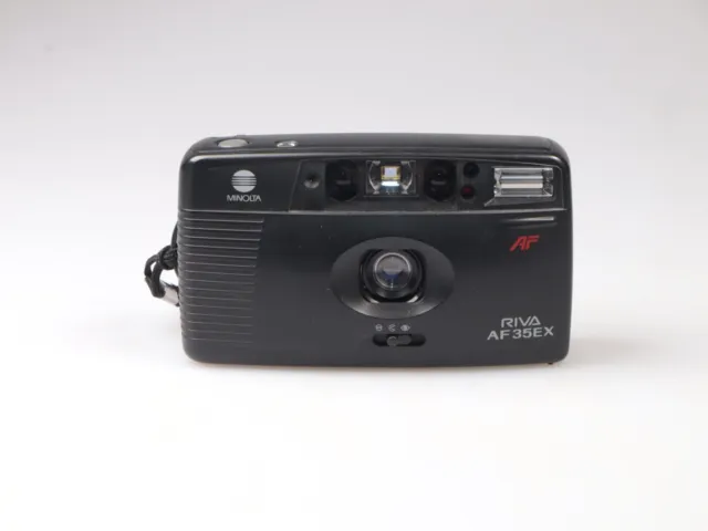 Minolta Riva AF35 EX | 35mm Point and Shoot Film Camera | Black