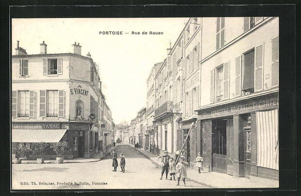 CPA Pontoise, Rue de Rouen